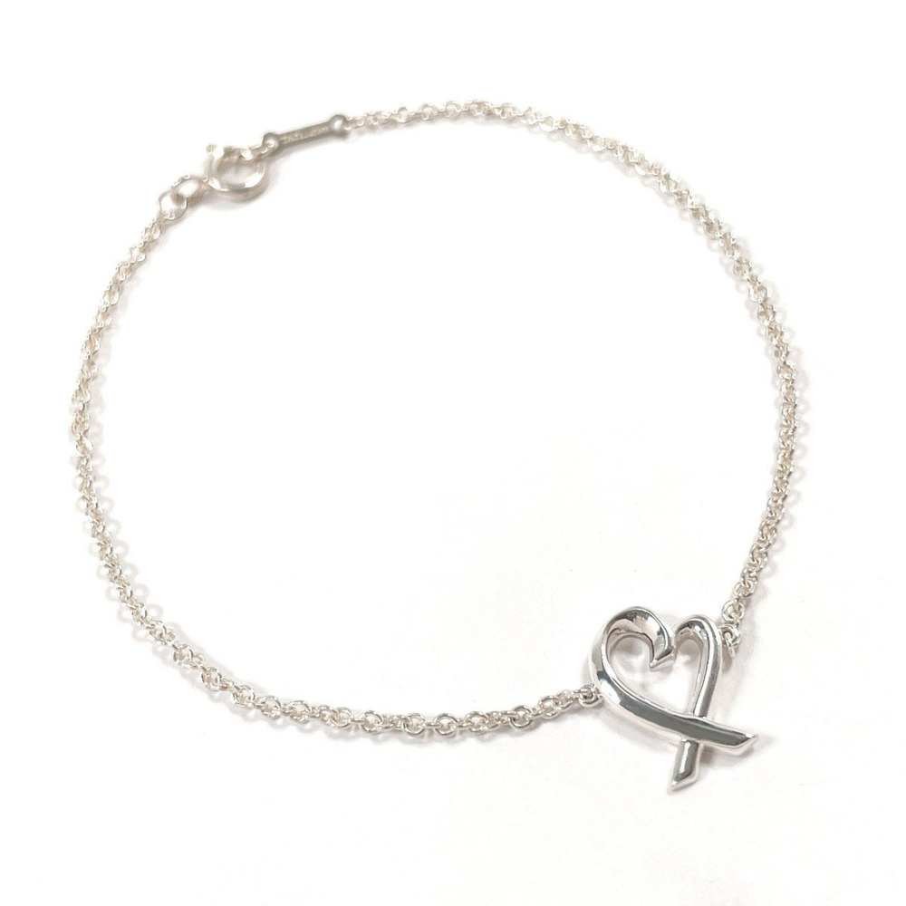 TIFFANY & CO. Silver Heart Charm Bracelet
